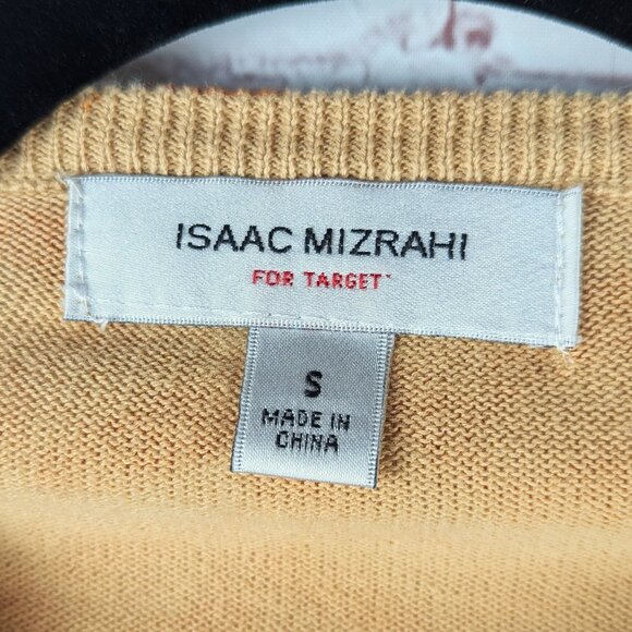 Isaac Mizrahi Orange Zig Zag Cardigan - Small - Picture 3 of 5